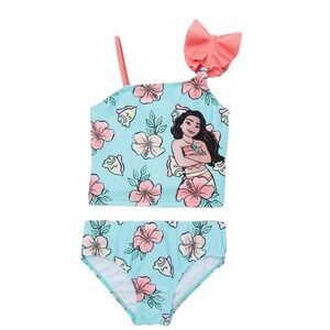 NWT Disney Baby 18M Moana Ruffle 2 Piece Swimsuit Swim Suit‎ Tankini UPF 50+